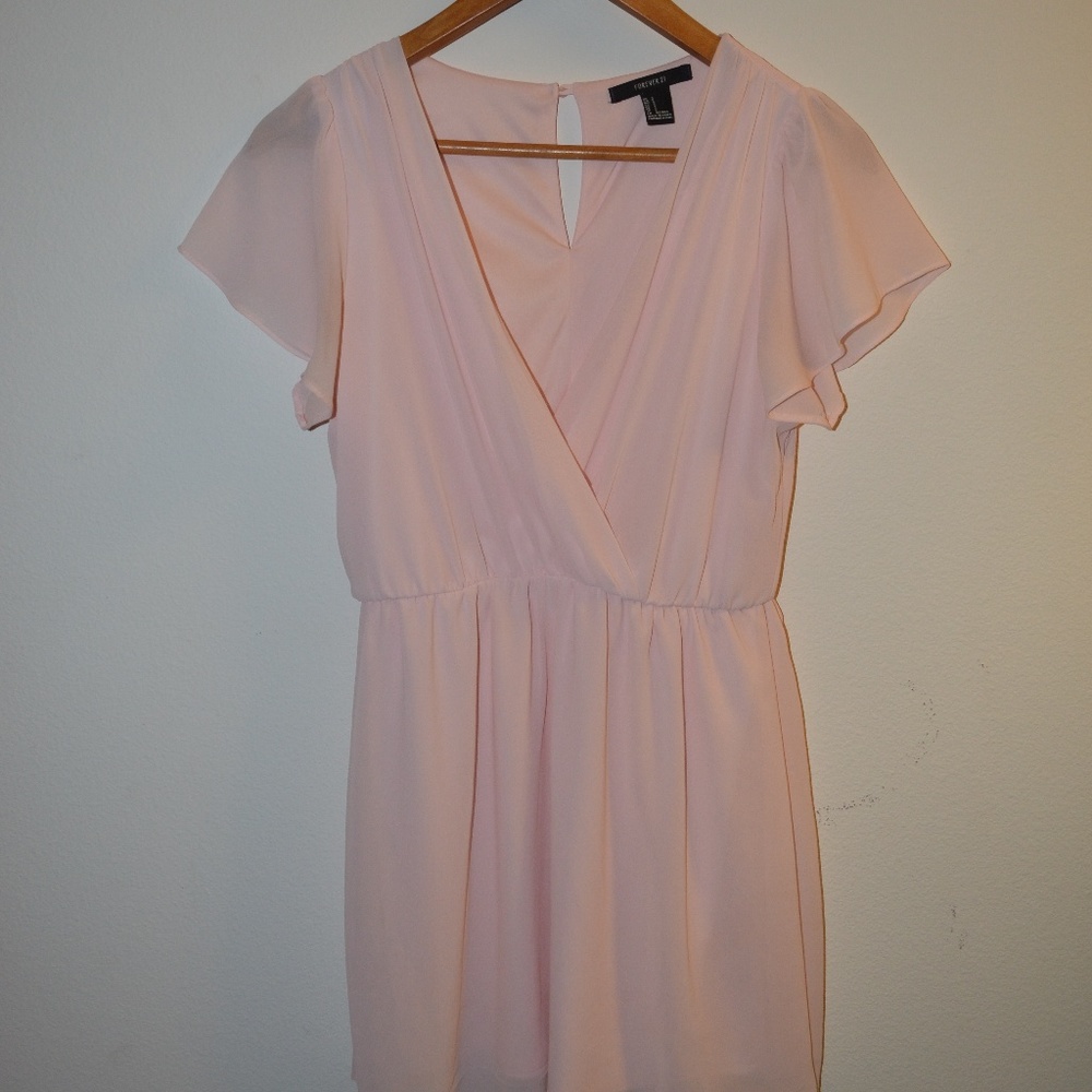 Forever 21 Pink Wrap Dress